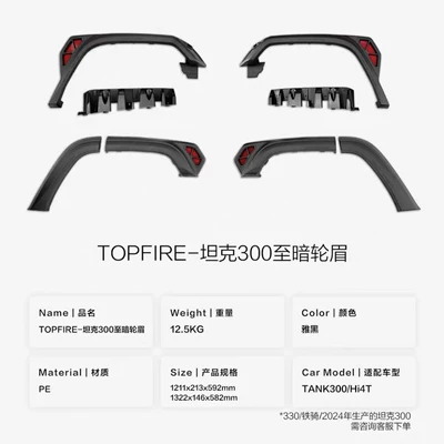 Edition Kit TOPEFIRE Dark Edition Big Surrounded - topfiretopfire-dark-wheel-eyebrow-wheel-eyebrow-light