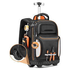 クロスボーダー Amazon 新しいトロリーツールバッグ厚みのある耐摩耗性ツールバックパック電気技師用ヘビーデューティツールバッグ
