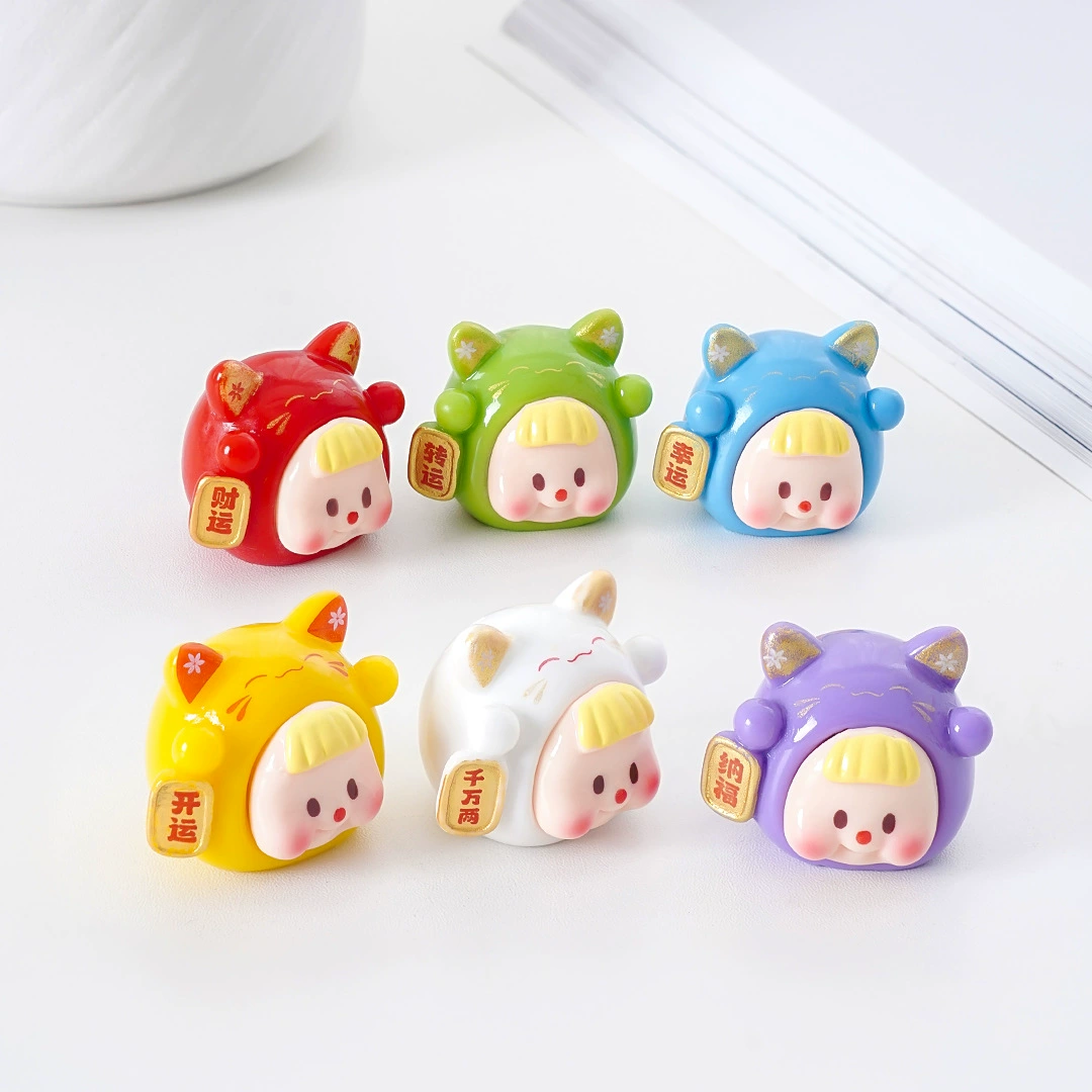 Cute table decorations with accessories, micro landscape, for luck, DIY decoration