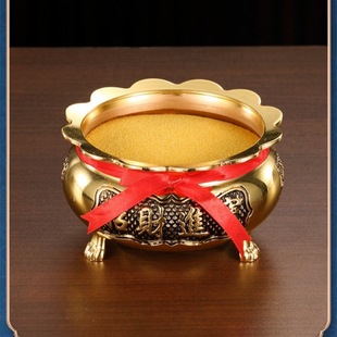 Factory Direct Sales of Jin Yumingsha Household Incense Holder Incense Supplies Incense Set Gold Sand