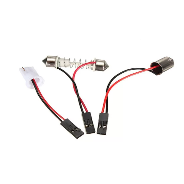 Auto parts T10 head with wire double pointed spring BA9S head reading light roof light panel light panel roof light