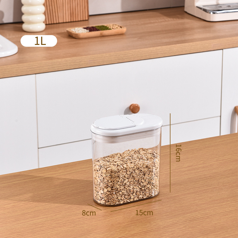 食品級密封缶プラスチック缶厨房防湿貯蔵五穀雑穀貯蔵缶穀物豆収納ケース|undefined