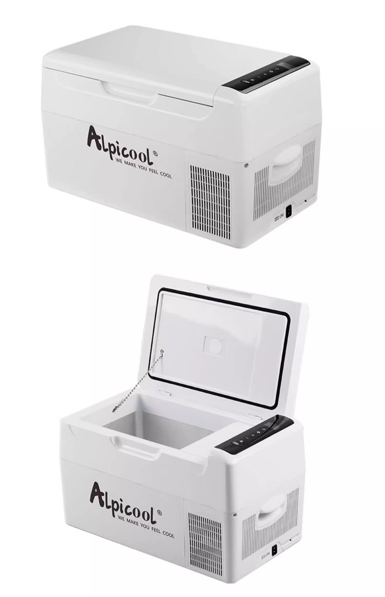 Car Refrigerator Ice Tiger Truck Mini Refrigerator 12V24V220V Multi-Voltage Adaptable Compressor Cooling for Car and Home Use