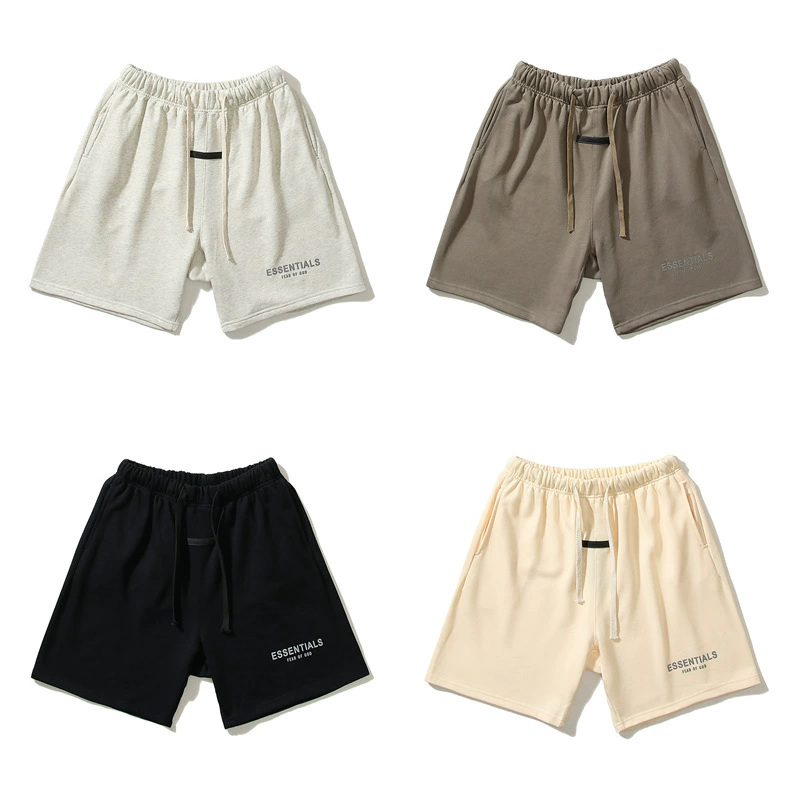FOG двойная линия ESSENTIALS Meishi спортивные шорты повседневные пять четвертей штаны уличные хай-стрит свободные длинные шорты