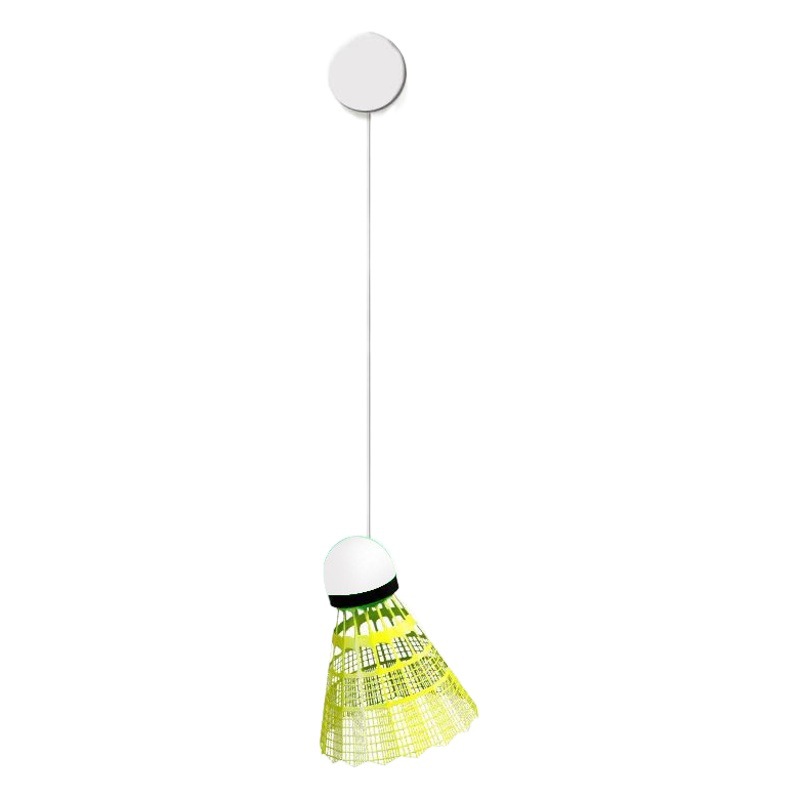 Self-Playing Stringed Suction Cup Practice Device, Single-Player Badminton Trainer, One-Person Elastic Rebound Luminous Badminton Racket