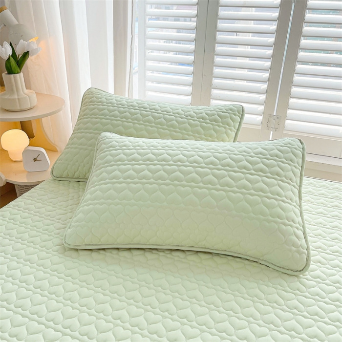 Love cotton all-inclusive envelope pillowcase 1 green