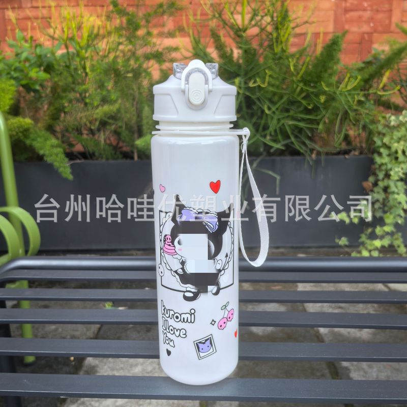 跨境2025新款女杯子设计感小众带吸管杯高颜值茶杯卡通图案大水杯|undefined