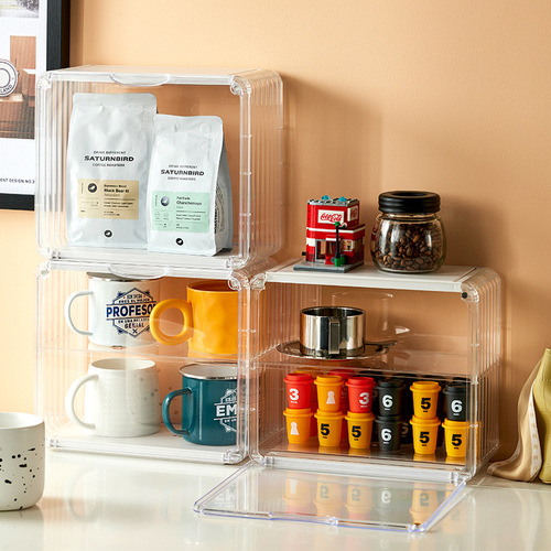 Dust-proof cup rack storage rack dining table cup acrylic water cup tea cup rack coffee cup mug storage box