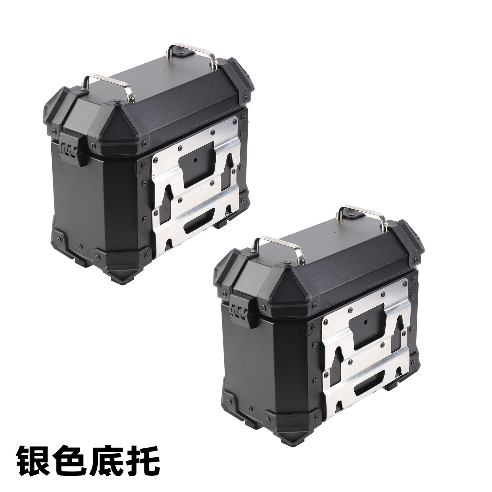 18L Side Box Motorcycle Universal Aluminum Alloy Side Box Waterproof and Anti-Collision Side Box Travel Motorcycle Large Capacity Quick-Release Box