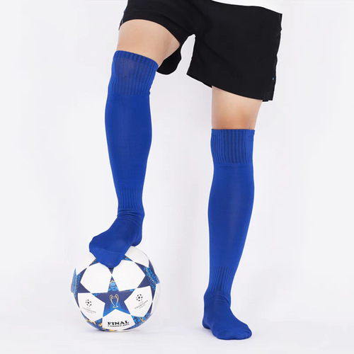 Summer versatile football socks for adults: men's over-the-knee, non-slip, thin, solid-color sports socks for training