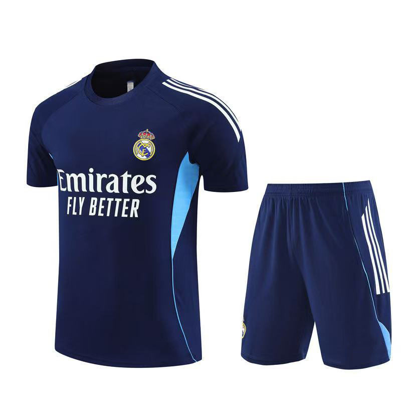 Conjunto de Camiseta de Entrenamiento Deportiva de Manga Corta al por Mayor de Argentina, Brasil, Francia, Real Madrid, Barcelona, Liverpool