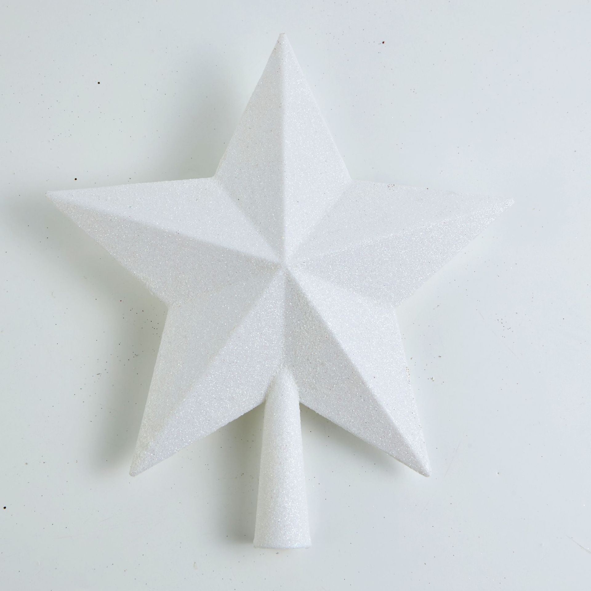 White Christmas Tree Top Star