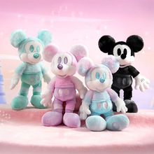 迪士尼正版炫彩马卡龙气泡水系列米奇毛绒玩偶公仔米老鼠挂件玩偶