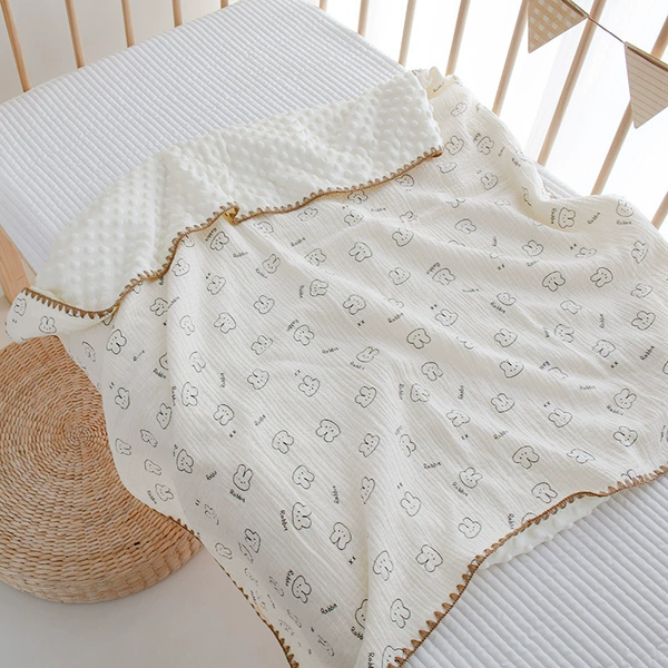 Simple rabbit hook edge beanie blanket