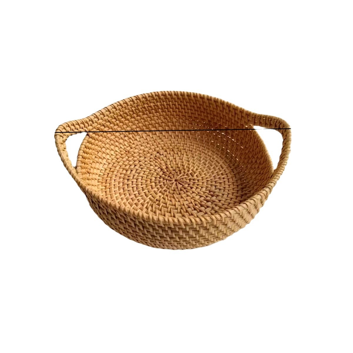 Caja de almacenamiento de mesa de té de caña de caña