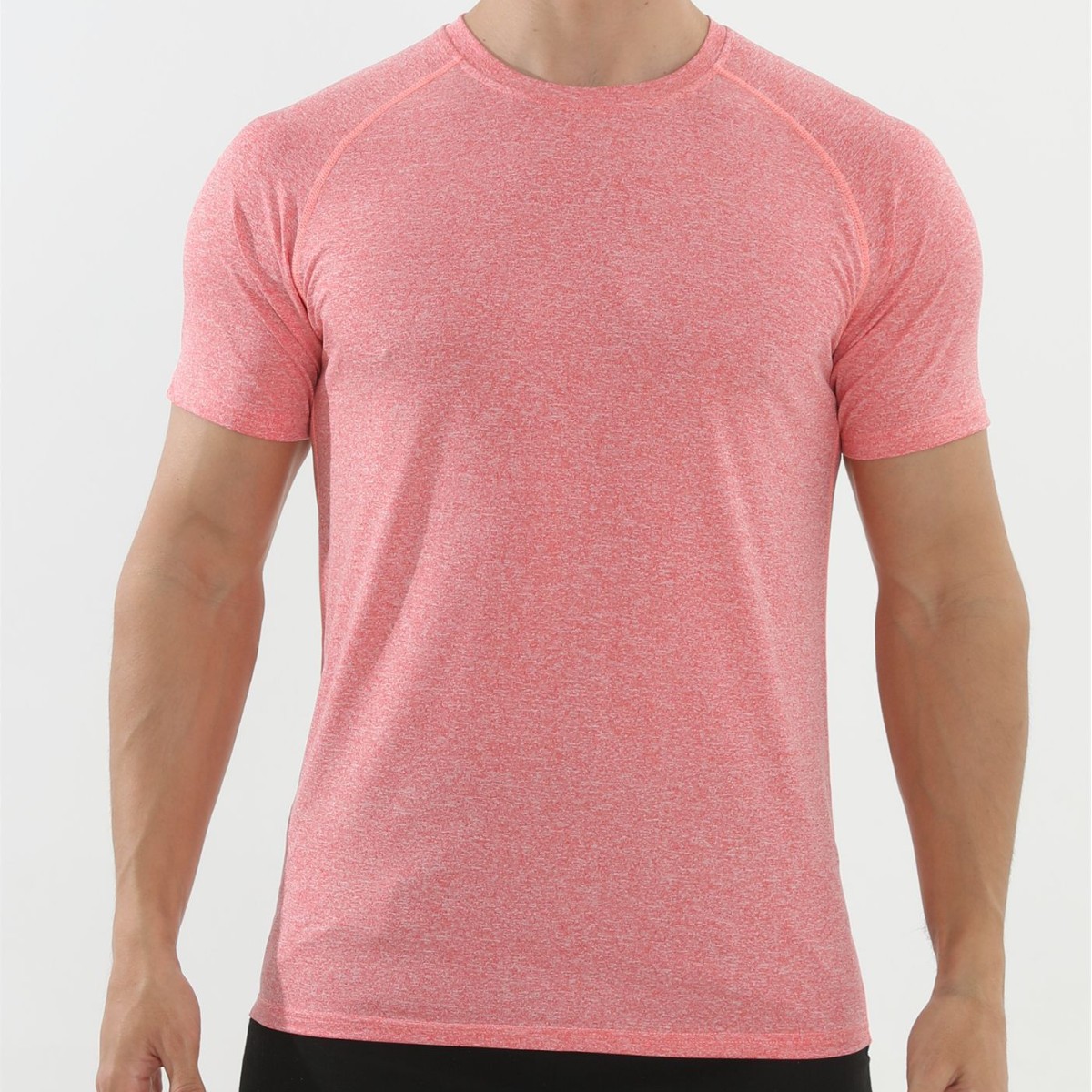 Músculos locos Fitness Fitness en verano camiseta de manga corta masculina de color sólido baloncesto corriendo Fitness entrenamiento americano image 6
