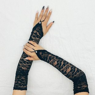 Long Fashion Sexy Party Gloves Costume Prom Accessories Lace Gloves Adult Scar-Covering Sun Protection Gloves