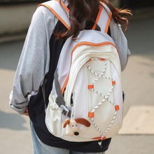 新款尼龙双肩包学生书包高颜值简约女大学生轻便学院风大容量背包