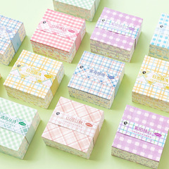 寄語便簽紙格子元素大集合創意ins風手帳打底留言記事便簽紙400張