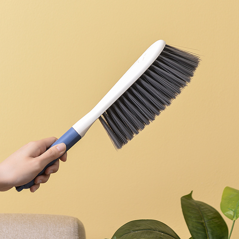 北欧风不锈钢软毛床刷沙发地毯床单清洁除尘长柄刷除尘刷家用
