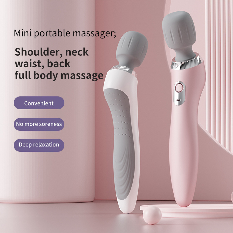 Cross-Border Handheld Massage Stick, Small Electric Massage Hammer, Kneading and Vibrating Massager, Rechargeable Multi-Functional Massager
