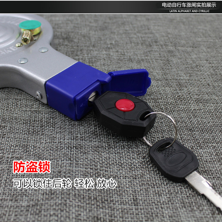 Electric Vehicle Accessories, Battery Vehicle 100 with Locking Brake, Electric Vehicle Brake, Rear Brake Assembly, Anti-Theft Brake