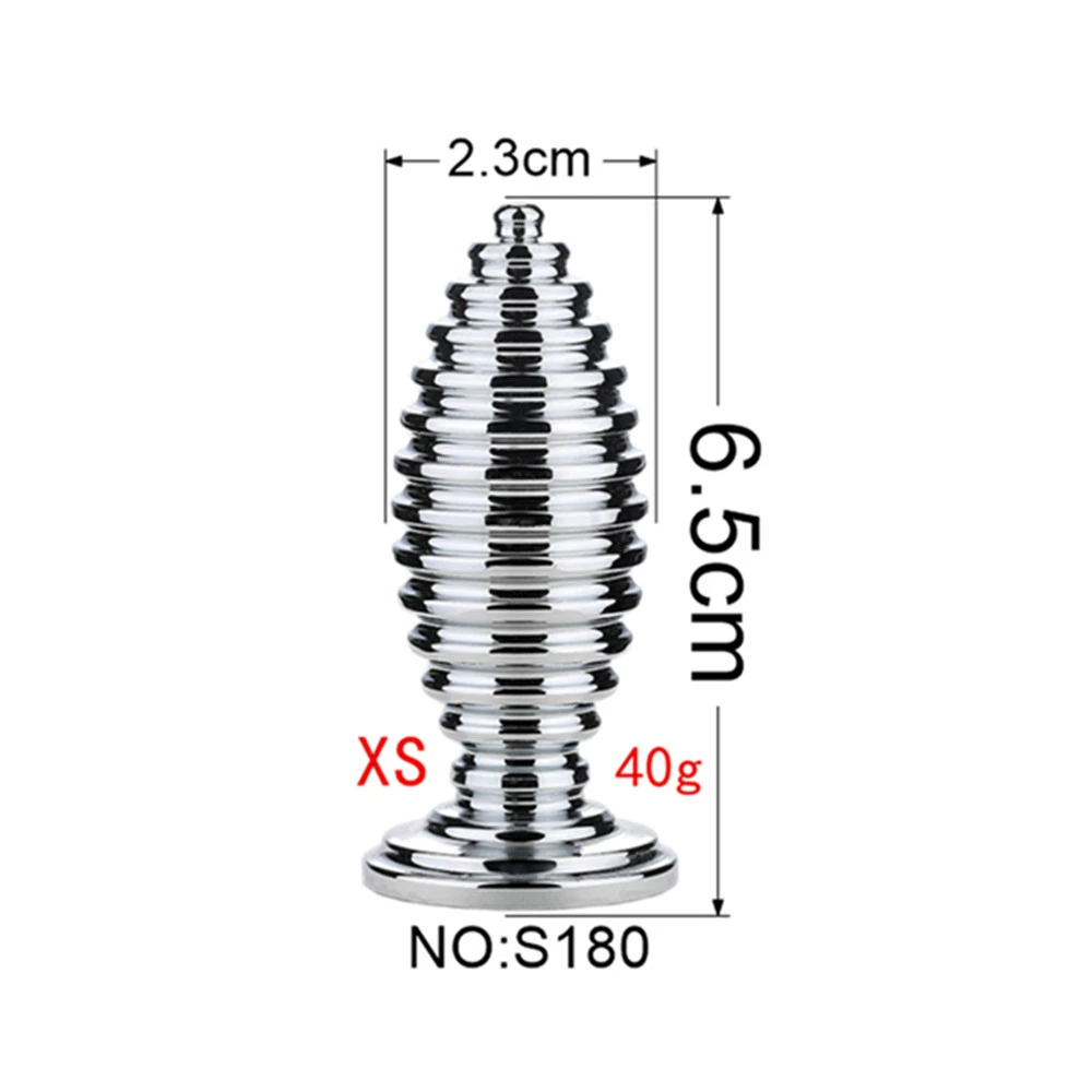 Detachable Anal Plug Heads, Silicone & Metal Options, Multiple Shapes and Sizes