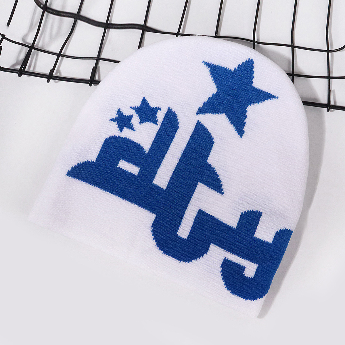 Unisex Jacquard wintermuts Vijfsterren jacquard wollen muts warme gebreide muts voor mannen en vrouwen_voghion.com