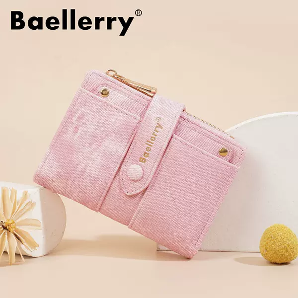 Cross-Border New Style Canvas Leather Women's Wallet, Trendy Ins-Style Student Wallet, Card Holder, All-In-One Small Wallet for Women