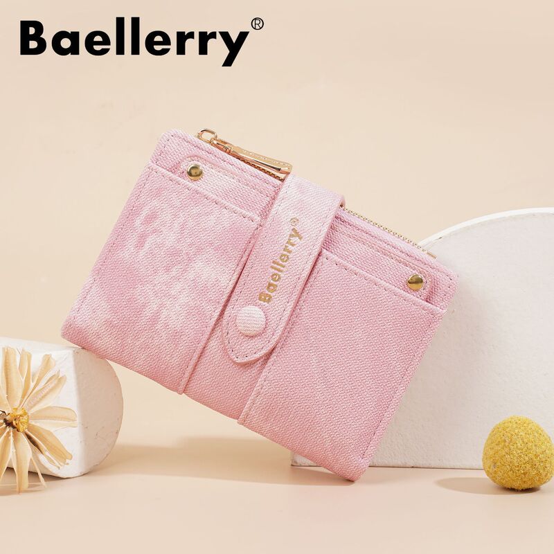 New Canvas Leather Women's Wallet Women's High-End Ins Style Student Wallet Card Holder All-In-One Small Wallet for Women