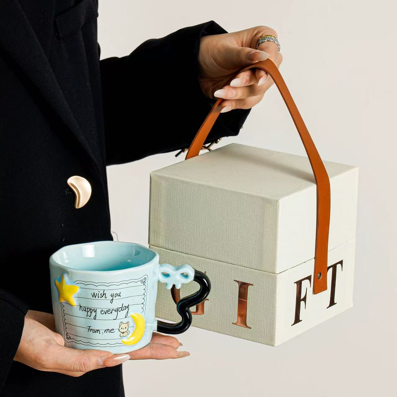 Tazas de niñas de alto valor facial, tazas de agua de alta calidad, regalos de mano, eventos de apertura, cajas de regalo para clientes. image 7
