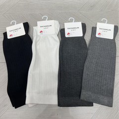 新款欧货潮袜m*u风宽松堆堆袜纯色百搭超柔中筒袜无骨袜