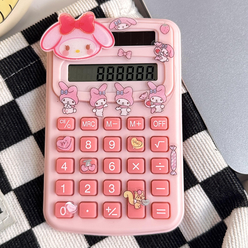 Calculadora de dibujos animados lindo creativo estudiante cultura de oficina producto de alto valor mini computadora portátil al por mayor