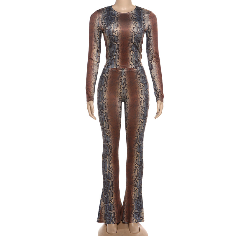 Dames tweedelige set met slim shirt en legging_voghion.com
