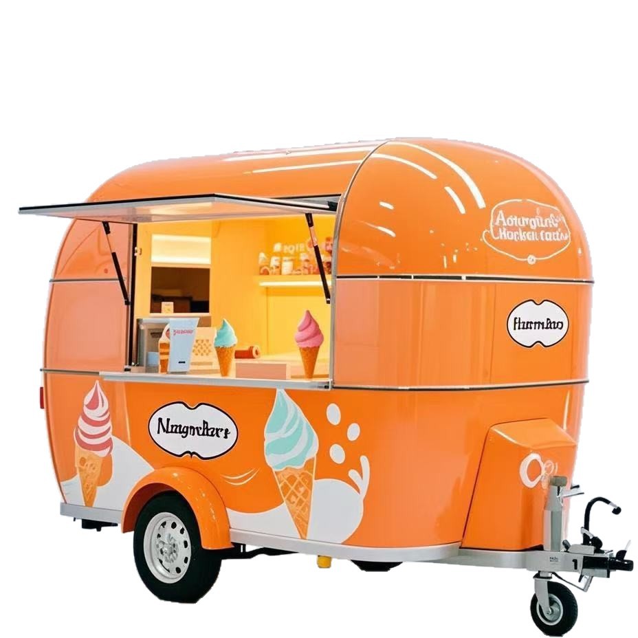 Móvil multifuncional Coca-Cola leche taza de té carro de comedor popularidad en línea punto escénico comercial tarjeta de perforación de helado venta de puestos de carro de snack