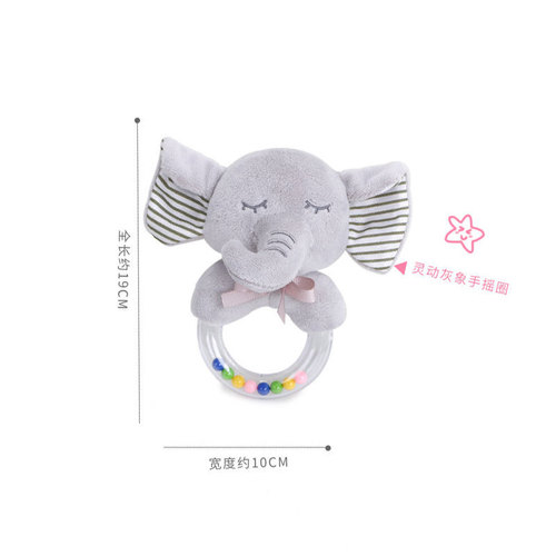 BBSKY rubber ring hand ring baby round hand ring baby animal hand ring ring toy