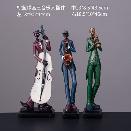 ヨーロッパ式の創意的なバンドの置物の家庭装飾品の音楽の人物の模型のバーの客間の酒の箱は開業の贈り物を飾っています。|undefined
