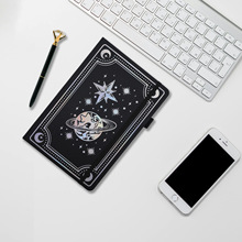 跨境A5记事本现货塔罗牌风格笔记本高颜值镭射银横线本本子定制