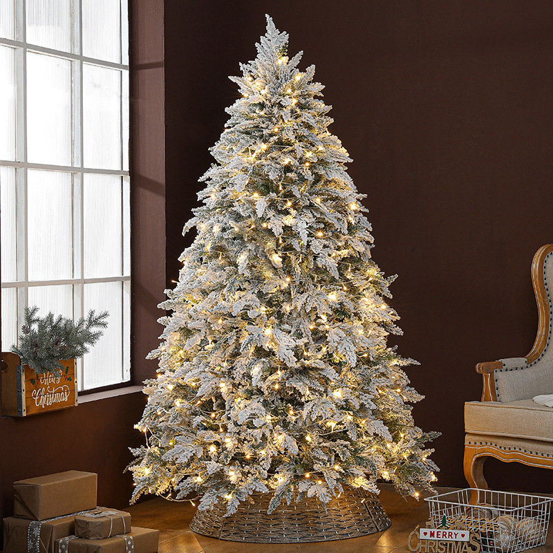 Nuevo árbol de Navidad transfronterizo, decoración de ventana de cedro gigante de lujo, decoración de centro comercial, pino de simulación encriptado, accesorios gratis