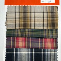 メーカーの現物の綿の色の格子の布の40本の純綿の生地のカジュアルな服装のシャツのスカートのズボンの生地