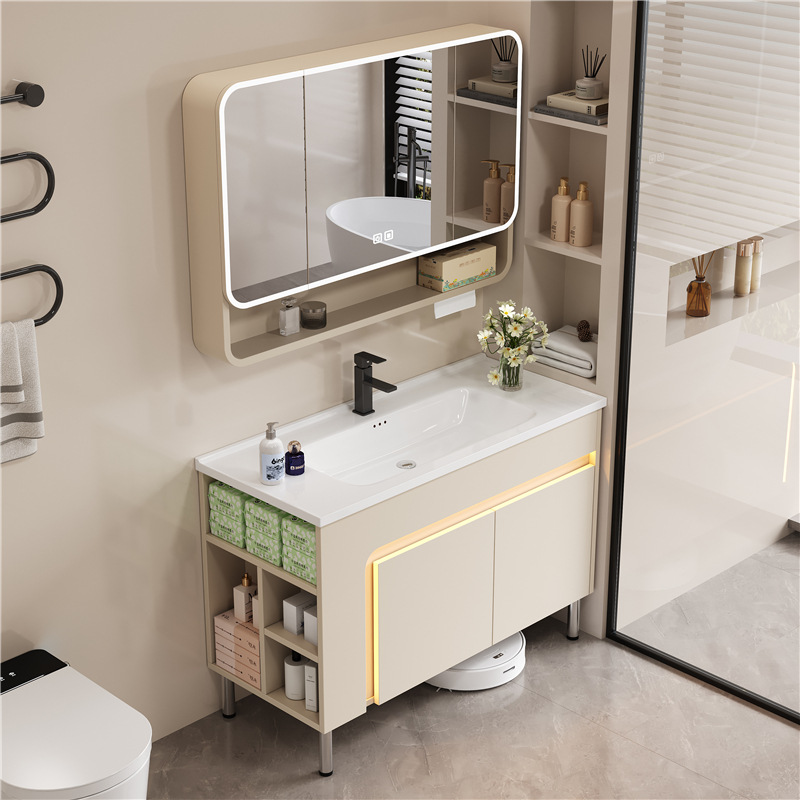 crema de viento abeja lavabo de suelo doméstico con tabla de fricción lavabo lavabo lavabo grande piscina lateral gabinete de almacenamiento