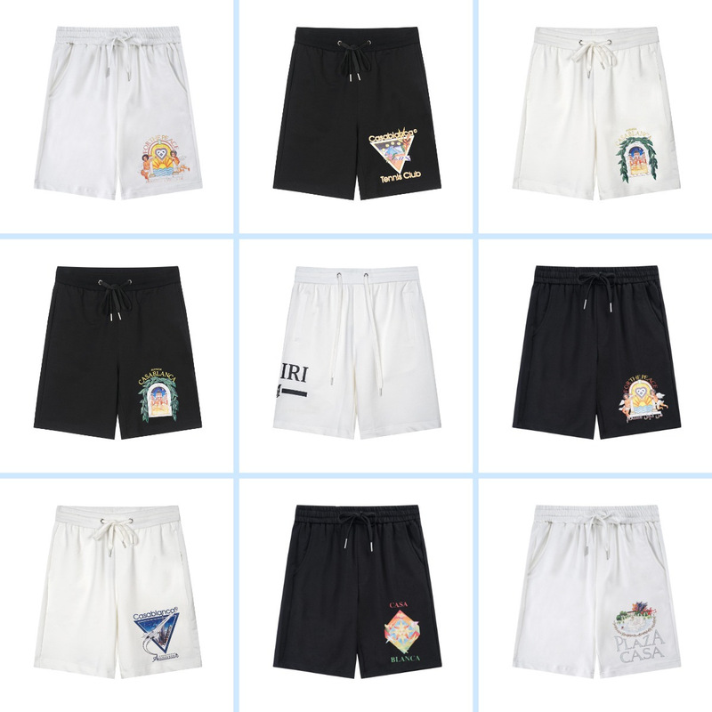 A variety of classic shorts, European and American CASA Blanca Amiri shorts, PA casual shorts, unisex and versatile A variety of classic shorts, European and American CASA Blanca Amiri shorts, PA casual shorts, unisex and versatile