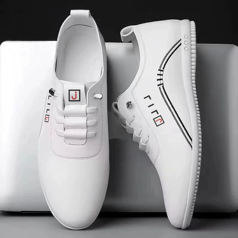 2023 новые осенние мужские туфли на мягкой подошве маленькие белые туфли легкие повседневные туфли