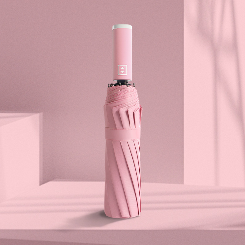 Paraguas automático de hueso doble de 24 huesos, protección solar reforzada, parasol, parasol de sentido avanzado, parasol para hombres, parasol de vinilo, protección UV