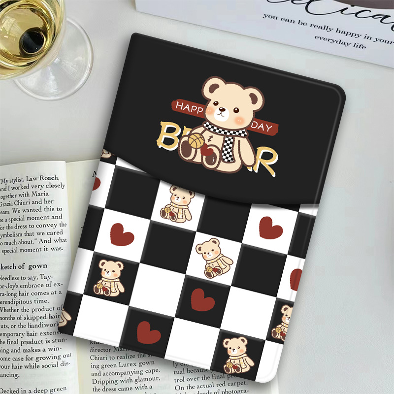 Suitable for Honor Tablet Gtpro 12.3inch Protective Case Honor V9 Plaid Bear 11.5inch X9Pro Full Cover