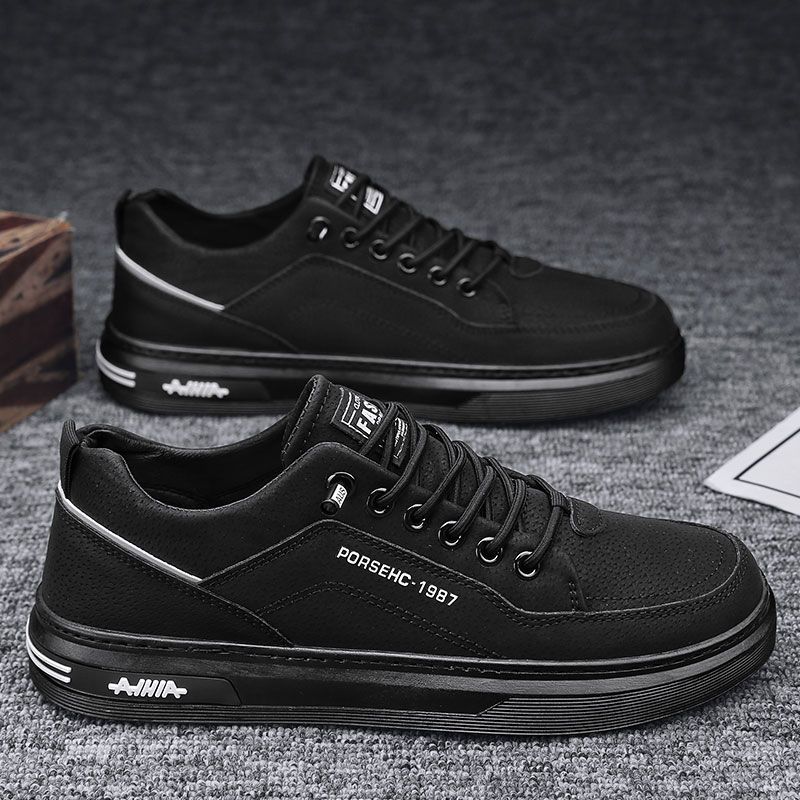 Zapatos de hombre 2024 nuevos zapatos de trabajo de verano coreanos antideslizantes zapatos de skate resistentes al desgaste juveniles zapatos deportivos casuales para hombres