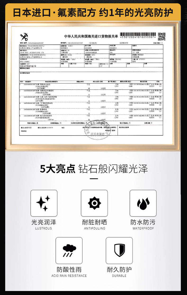 Japan Soft99 Car Wax for Black Cars and White Cars, Special Car Painting, Scratch Repair Wax, Waxing, Maintenance and Glazing Paint