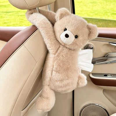 Cute Cartoon Car Interior Decoration – Car tissue box/set - long-handed-handsome-bear-tissue-box-light-board