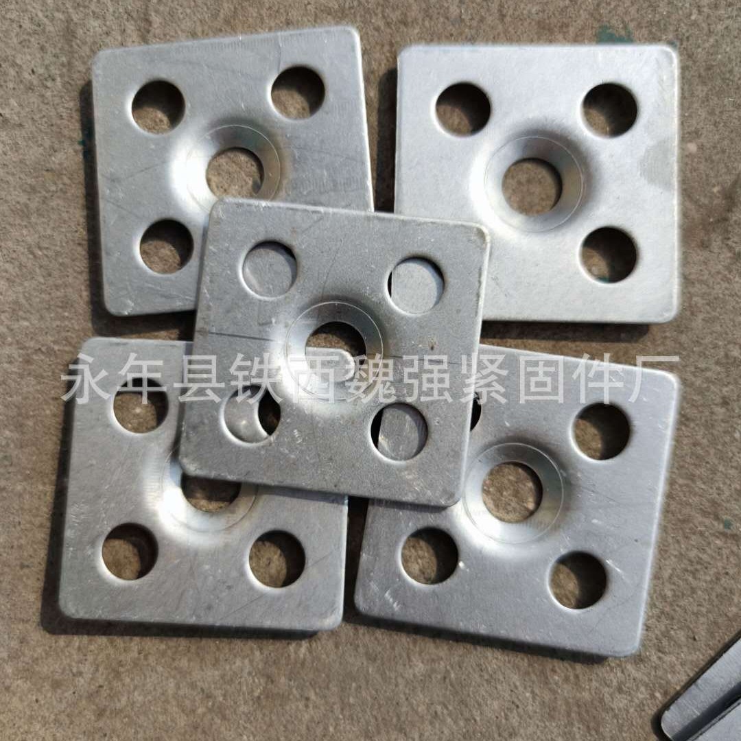 50*50瓷砖点挂件 岩板AK47大理石挂片 大板石材干挂件固定方铁板