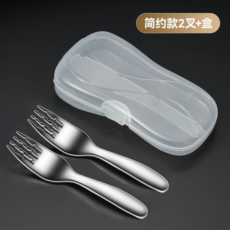 316 ステンレス鋼子供用食器ベビー食事スプーンフォーク給餌スプーンスプーンフォークスプーンセット|undefined